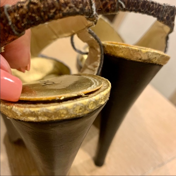 Bebe Snakeskin Heels - Picture 9 of 11